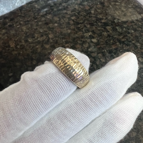 ๐ค๐XMAS SALEโGOLD-REAL 14KโฆWOMANS 14K GOLD PUFF PATTERNED RING๐คโค๏ธ๐๐๐๐ - Picture 3 of 11